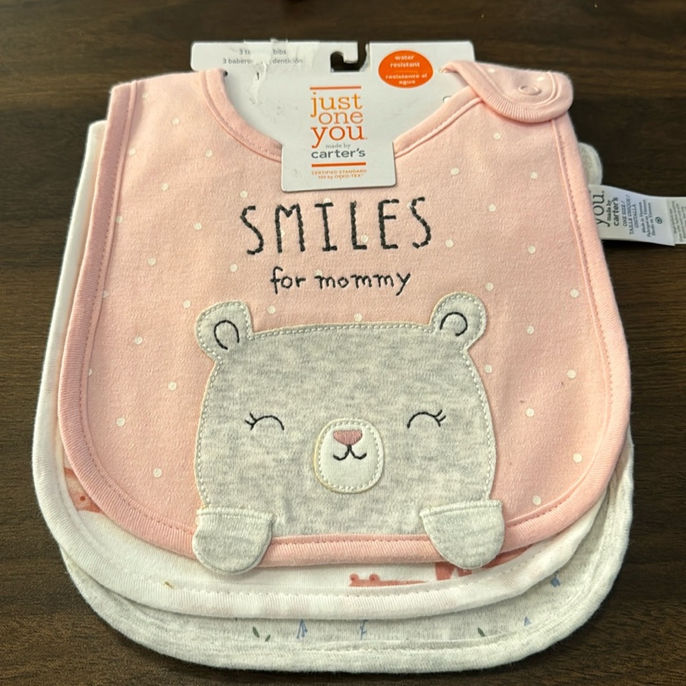 Carter’s water resistant bibs